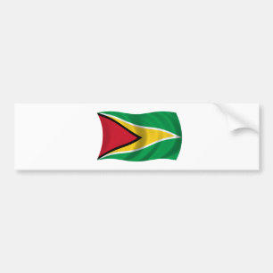 Pegatina Para Coche Bandera de Guyana