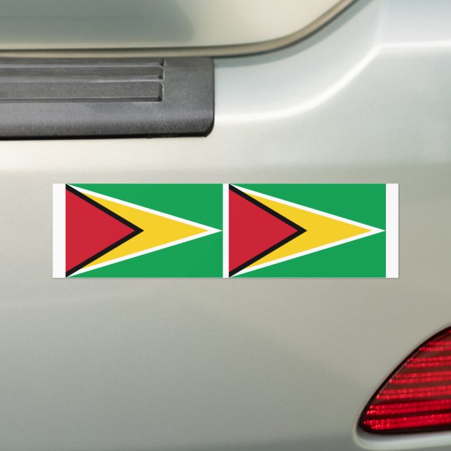Pegatina Para Coche Bandera de Guyana (en coche)