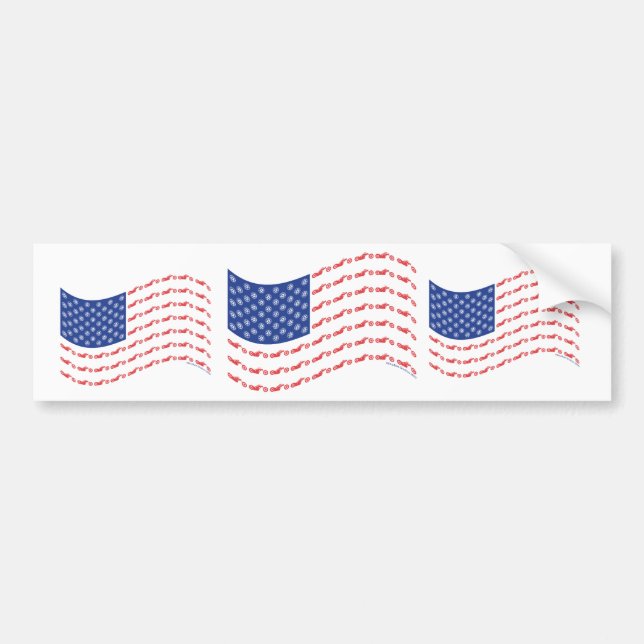 Pegatina Para Coche Bandera de helicóptero-Onda (Frente)