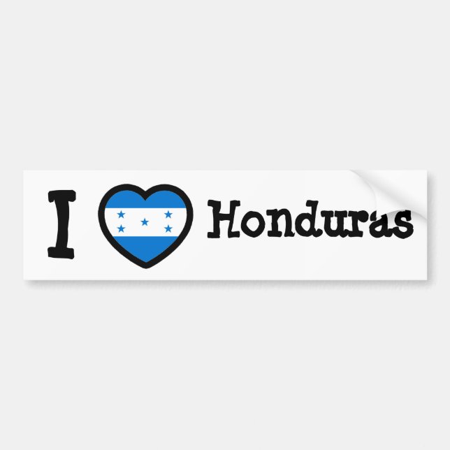 Pegatina Para Coche Bandera de Honduras (Frente)