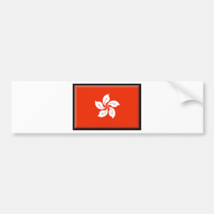 Pegatina Para Coche Bandera de Hong Kong (China)