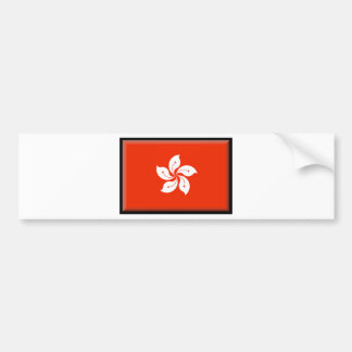 Pegatina Para Coche Bandera de Hong Kong (China)