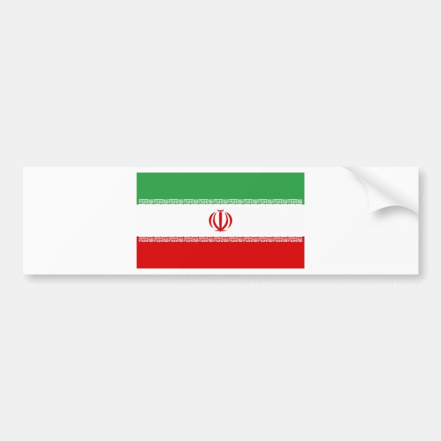 Pegatina Para Coche Bandera de Irán (Frente)