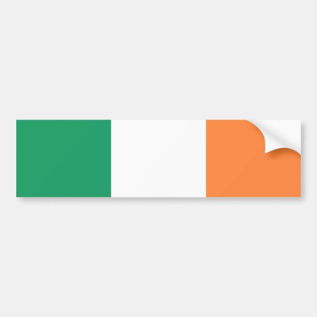 Pegatina Para Coche Bandera de Irlanda (Frente)