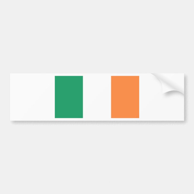 Pegatina Para Coche Bandera de Irlanda (bratach na hÉireann) (Frente)