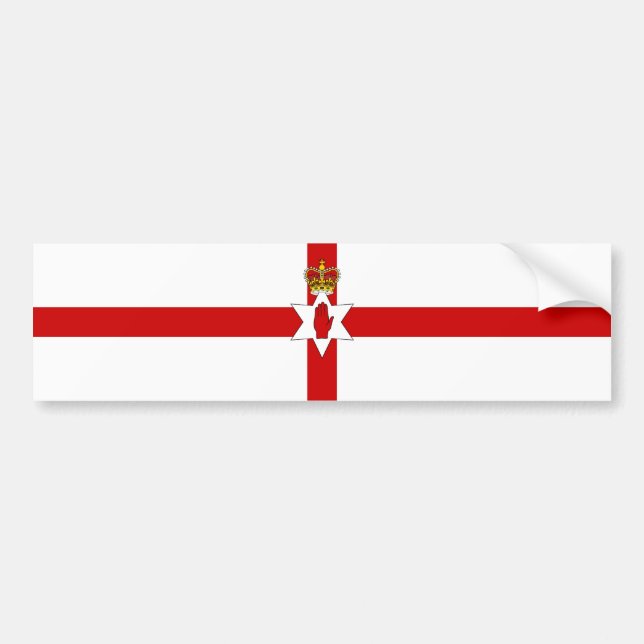 Pegatina Para Coche Bandera de Irlanda del Norte de la bandera de (Frente)