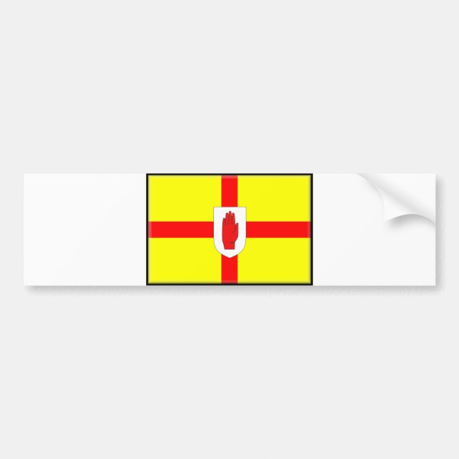 Pegatina Para Coche Bandera de Irlanda del Norte (Ulster) (Frente)