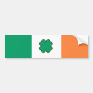 Pegatina Para Coche Bandera de Irlanda Shamrock