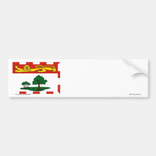 Pegatina Para Coche Bandera de Isla del Principe Eduardo, Canadá