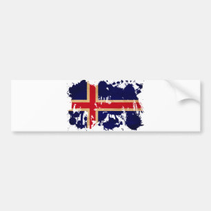 Pegatina Para Coche Bandera de Islandia