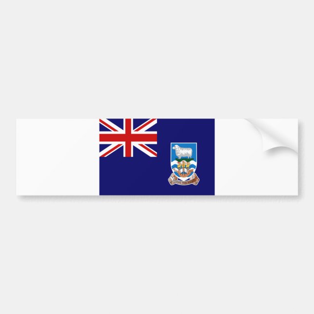 Pegatina Para Coche Bandera de Islas Malvinas (Frente)