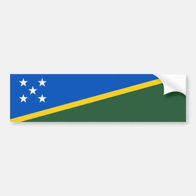 Pegatina Para Coche Bandera de Islas Salomón (Frente)