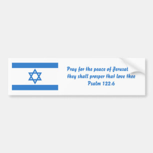Pegatina Para Coche Bandera de Israel,