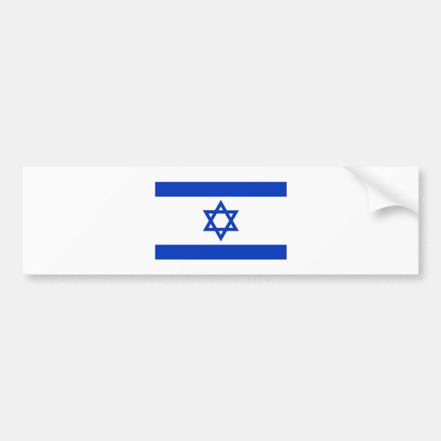 Pegatina Para Coche Bandera de Israel (Frente)