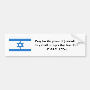 Pegatina Para Coche Bandera de Israel