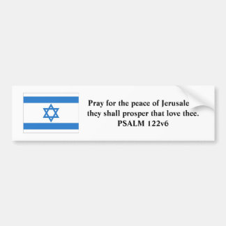 Pegatina Para Coche Bandera de Israel