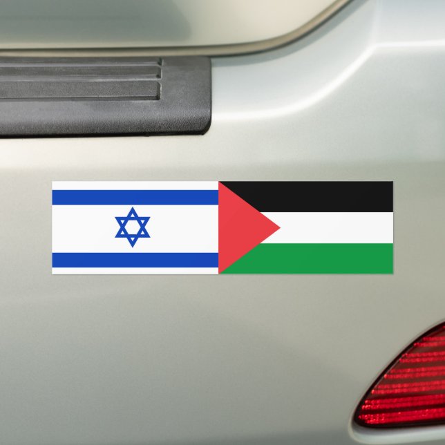 Pegatina Para Coche Bandera de Israel Bandera Palestina Paz (en coche)