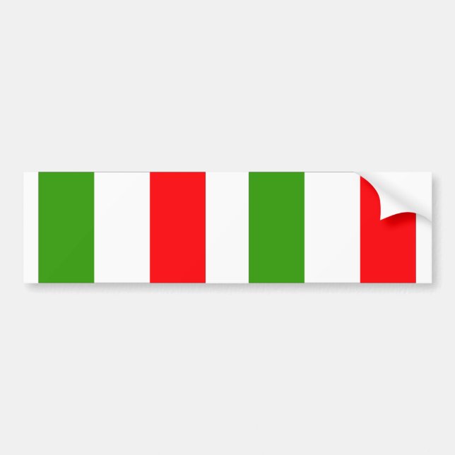 Pegatina Para Coche Bandera de Italia (Frente)