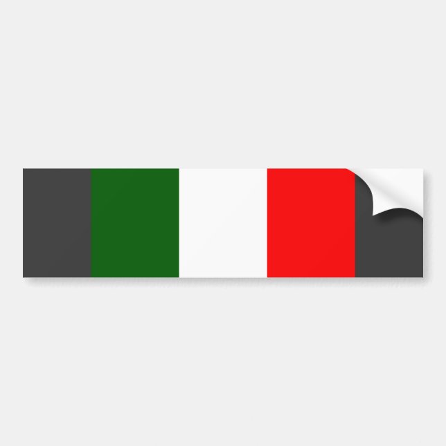 Pegatina Para Coche Bandera de Italia (Frente)