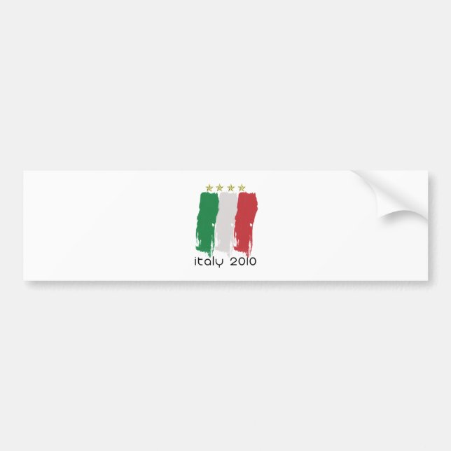 Pegatina Para Coche Bandera de Italia (Frente)