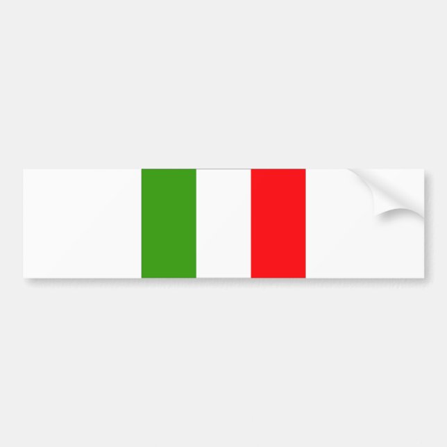Pegatina Para Coche Bandera de Italia (Frente)