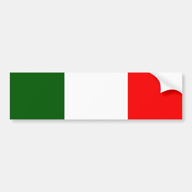 Pegatina Para Coche Bandera de Italia (Frente)