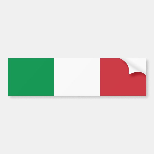 Pegatina Para Coche Bandera de Italia (Frente)