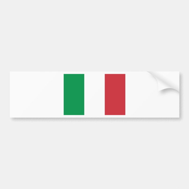 Pegatina Para Coche Bandera de Italia (Frente)