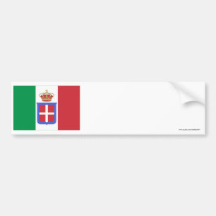 Pegatina Para Coche Bandera de Italia (1861-1946)