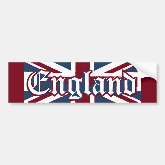 Pegatina Para Coche Bandera de Jack de la Inglaterra-Unión (Frente)
