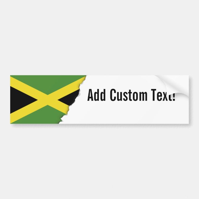 Pegatina Para Coche Bandera de Jamaica (Frente)