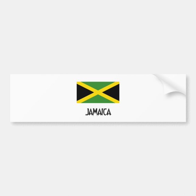 Pegatina Para Coche Bandera de Jamaica (Frente)