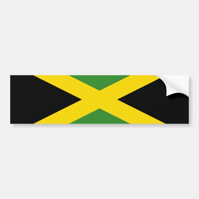 Pegatina Para Coche Bandera de Jamaica (Frente)