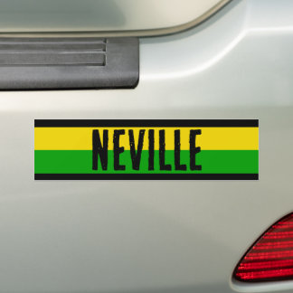 Pegatina Para Coche Bandera de Jamaica Coloreada a Rayas Personalizada