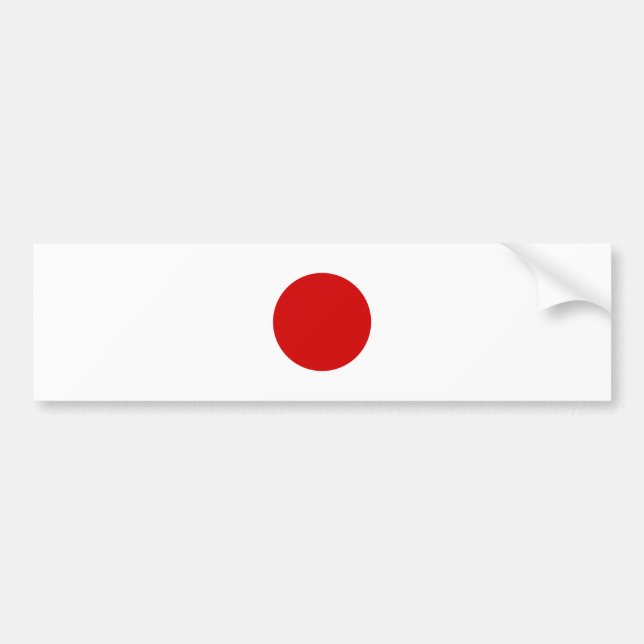 Pegatina Para Coche Bandera de Japón (Frente)