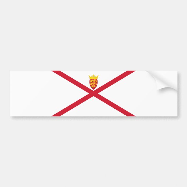 Pegatina Para Coche Bandera de Jersey (Frente)