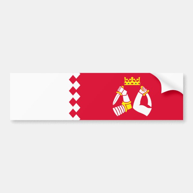 Pegatina Para Coche Bandera de Karelia del Norte (Frente)