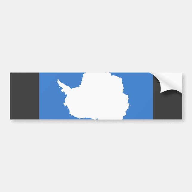 Pegatina Para Coche Bandera de la Antártida (Frente)