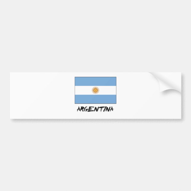 Pegatina Para Coche Bandera de la Argentina (Frente)