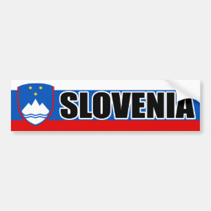 Pegatina Para Coche Bandera de la bandera de Eslovenia
