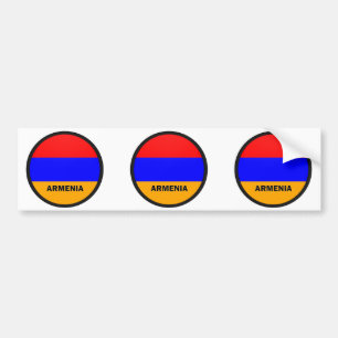 Pegatina Para Coche Bandera de la calidad de Armenia Roundel