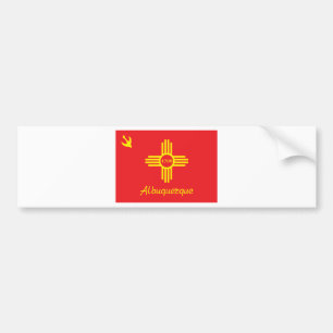 Pegatina Para Coche Bandera de la ciudad de Albuquerque