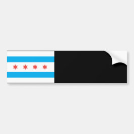 Pegatina Para Coche Bandera de la ciudad de Chicago