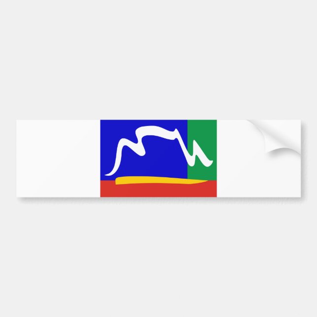Pegatina Para Coche bandera de la ciudad de Ciudad del Cabo (Frente)