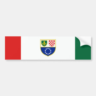 Pegatina Para Coche Bandera de la Federación de Bosnia-Herzegovina