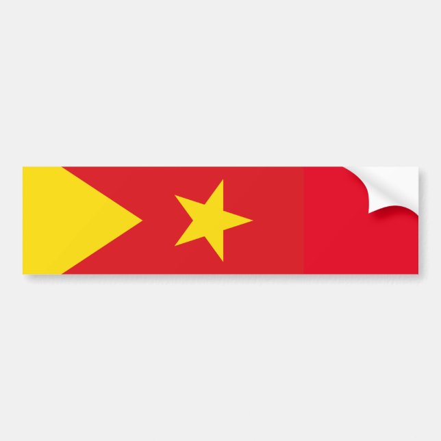 Pegatina Para Coche Bandera de la región de Tigray (Frente)