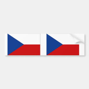 Pegatina Para Coche Bandera de la República Checa
