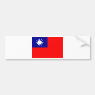 Pegatina Para Coche Bandera de la República de China (Taiwán) - 中