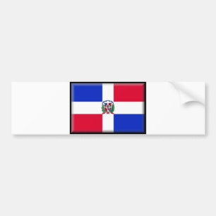 Pegatina Para Coche Bandera de la República Dominicana
