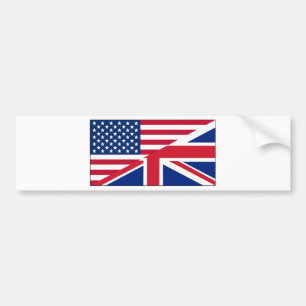 Pegatina Para Coche Bandera de la Union Jack Estrellas de Patrón de la